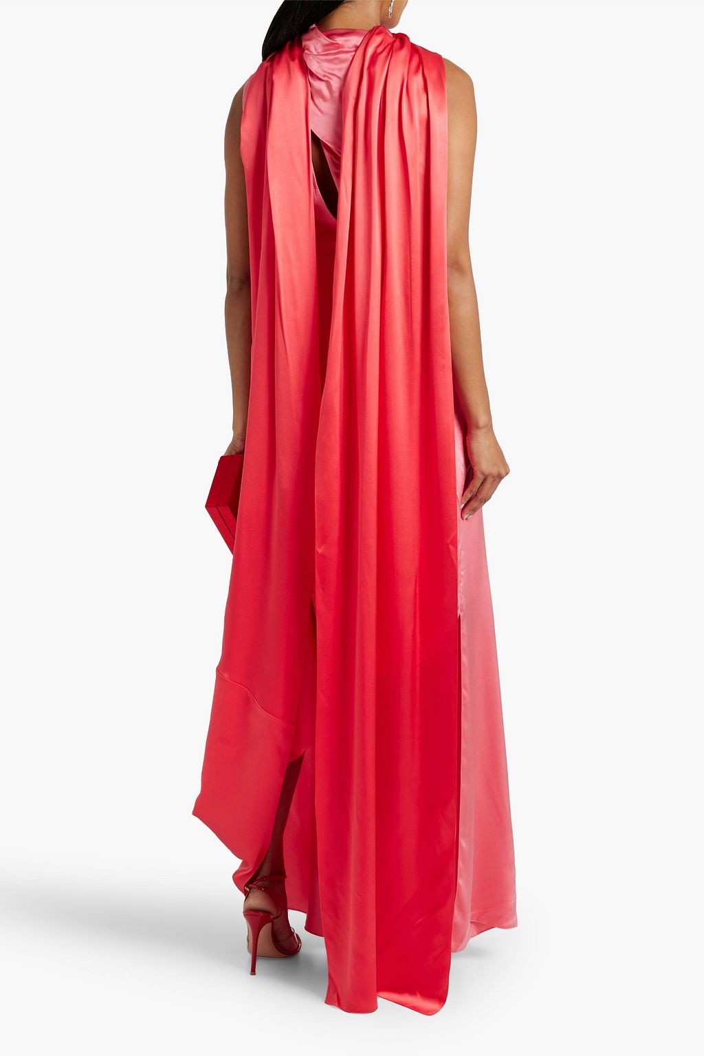 ROKSANDA Klanira draped silk-satin gown