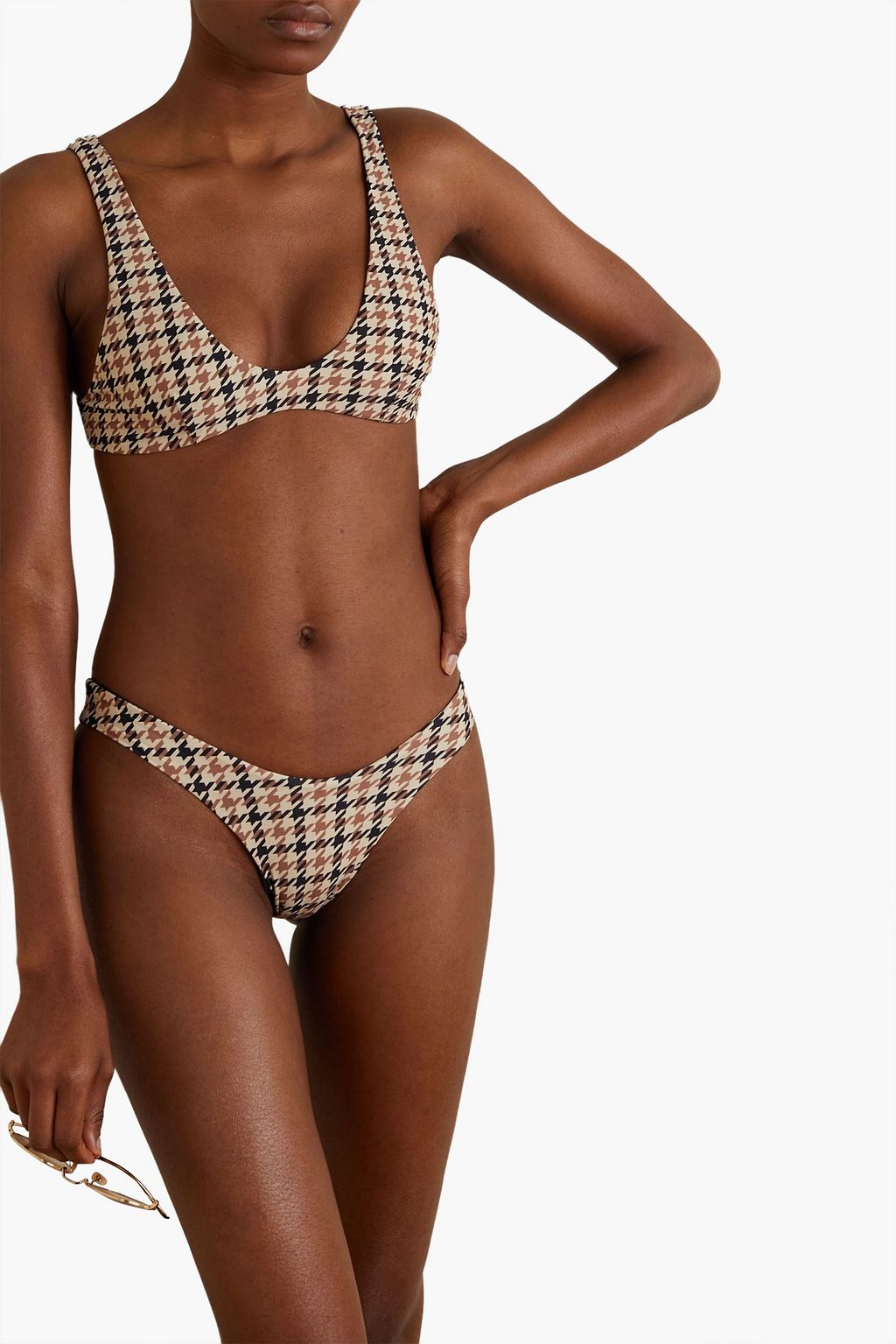 HAIGHT Juliana houndstooth bikini top