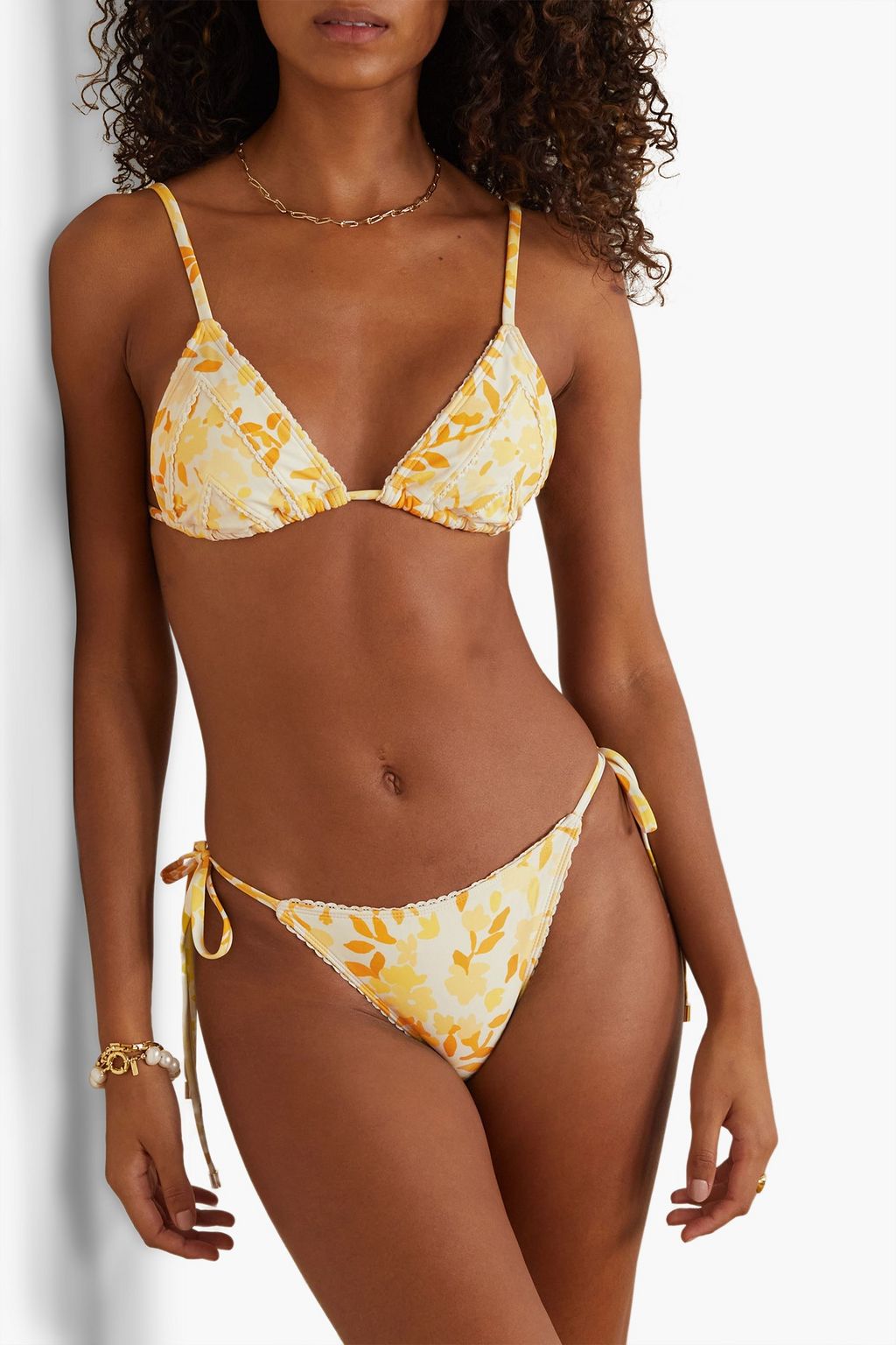 PEONY SWIMWEAR قطعة بيكيني سفلية مزينة بطبعة الأزهار