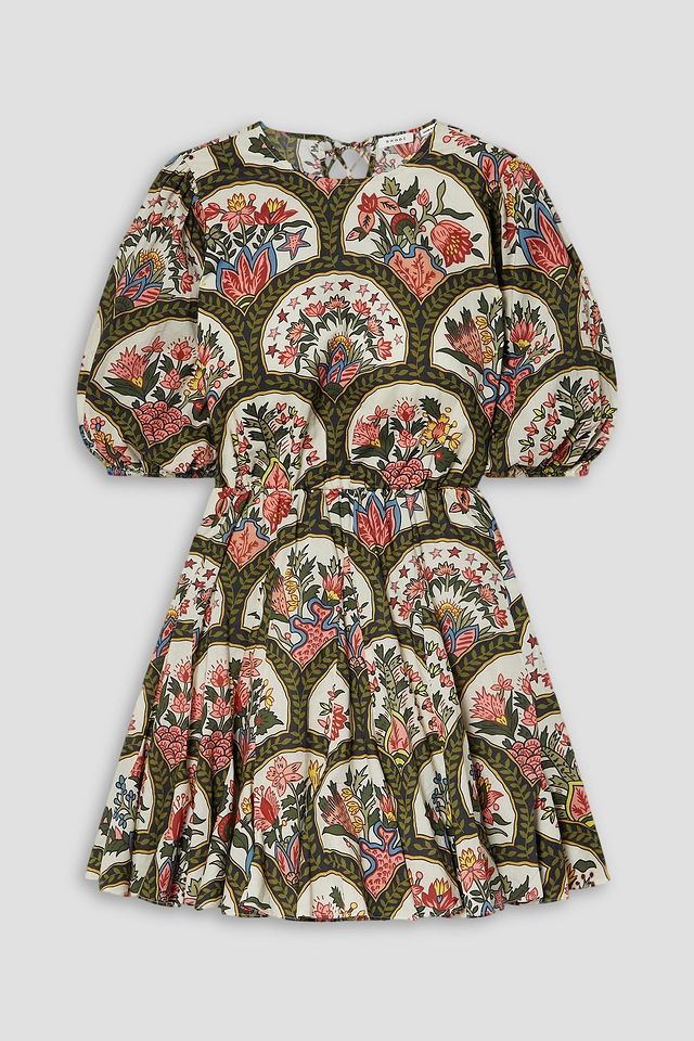 Molly printed cotton-voile mini dress
