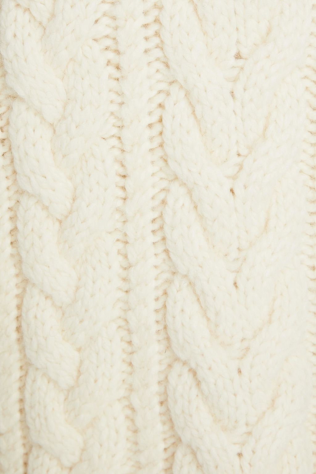 CECILIE BAHNSEN Hope cutout cable-knit wool and alpaca-blend sweater