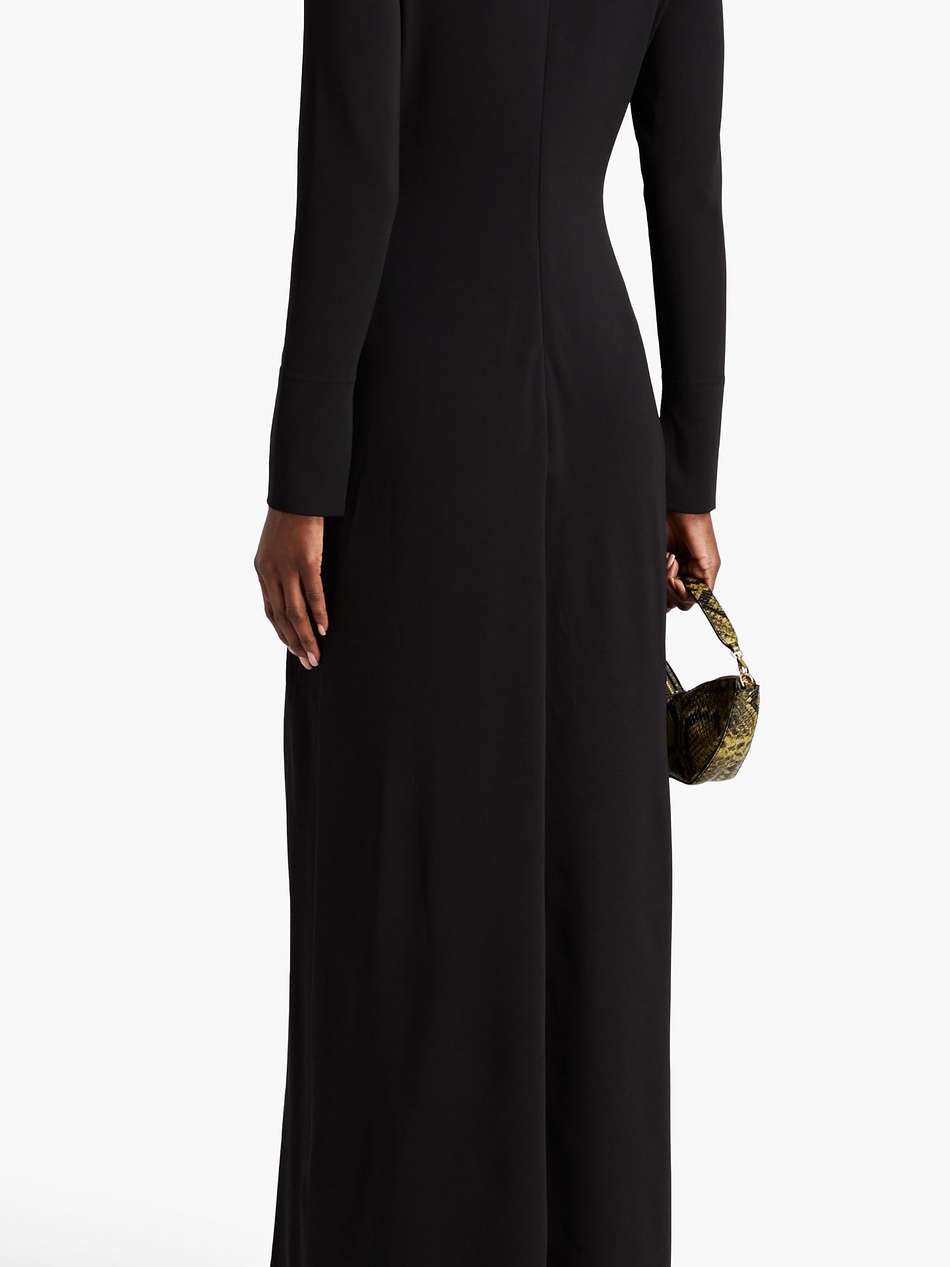cutout stretch-jersey maxi dress