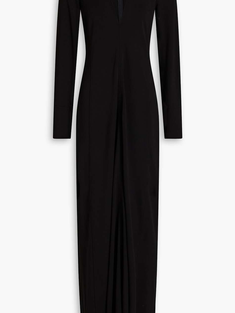 cutout stretch-jersey maxi dress