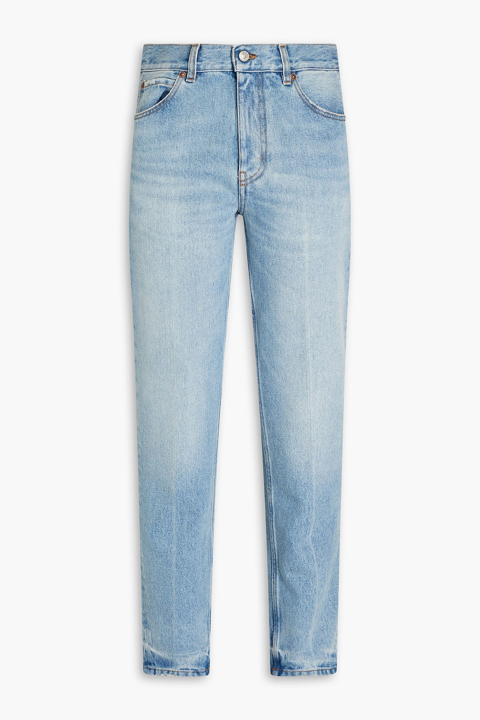 Victoria Beckham Mid-rise Slim-leg Jeans In Light Denim