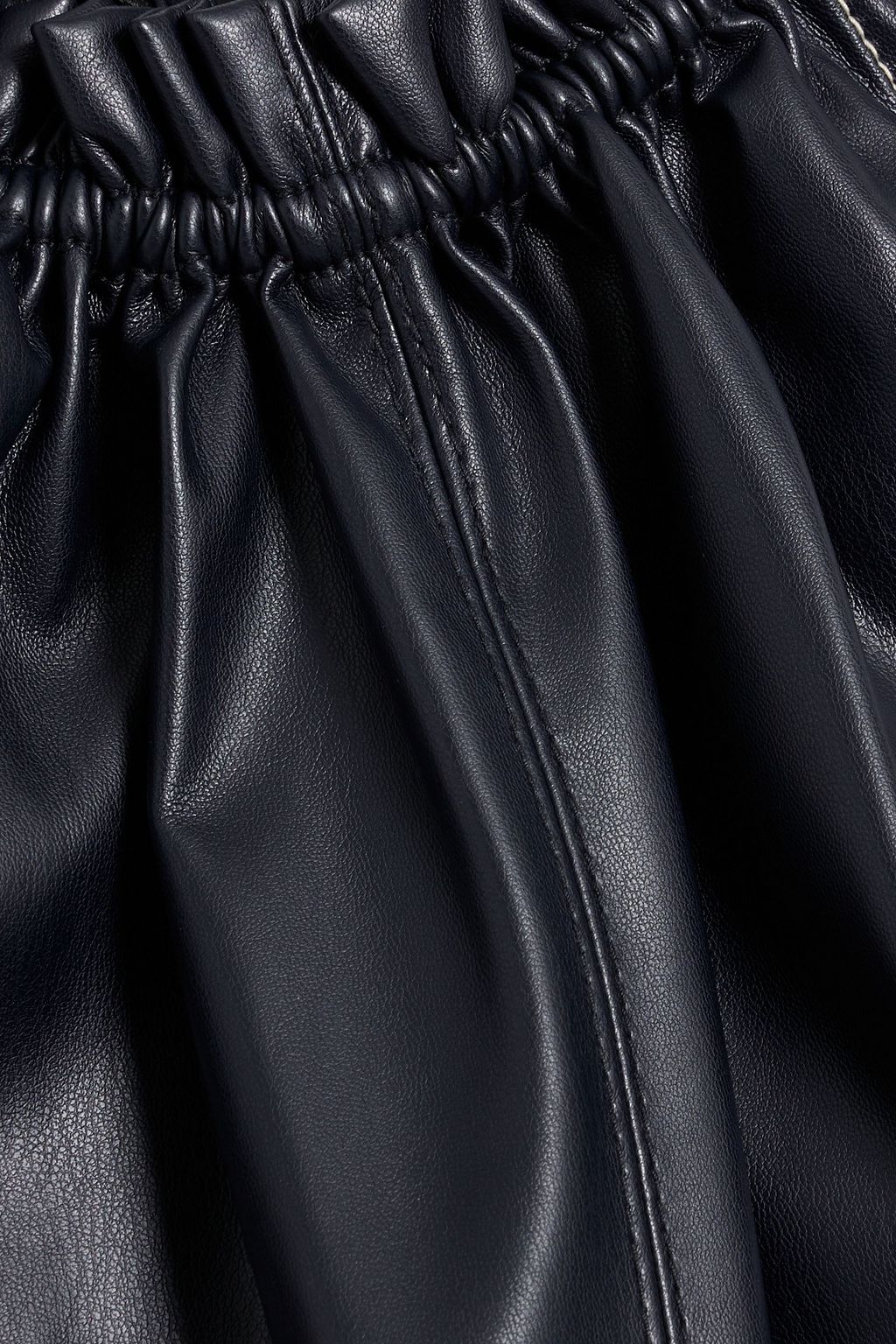 3.1 PHILLIP LIM Gathered faux leather top