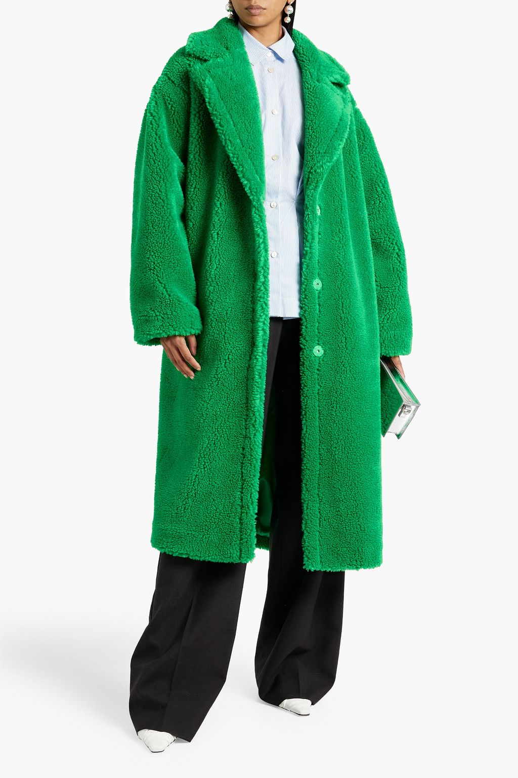 STAND STUDIO Maria oversized faux shearling coat