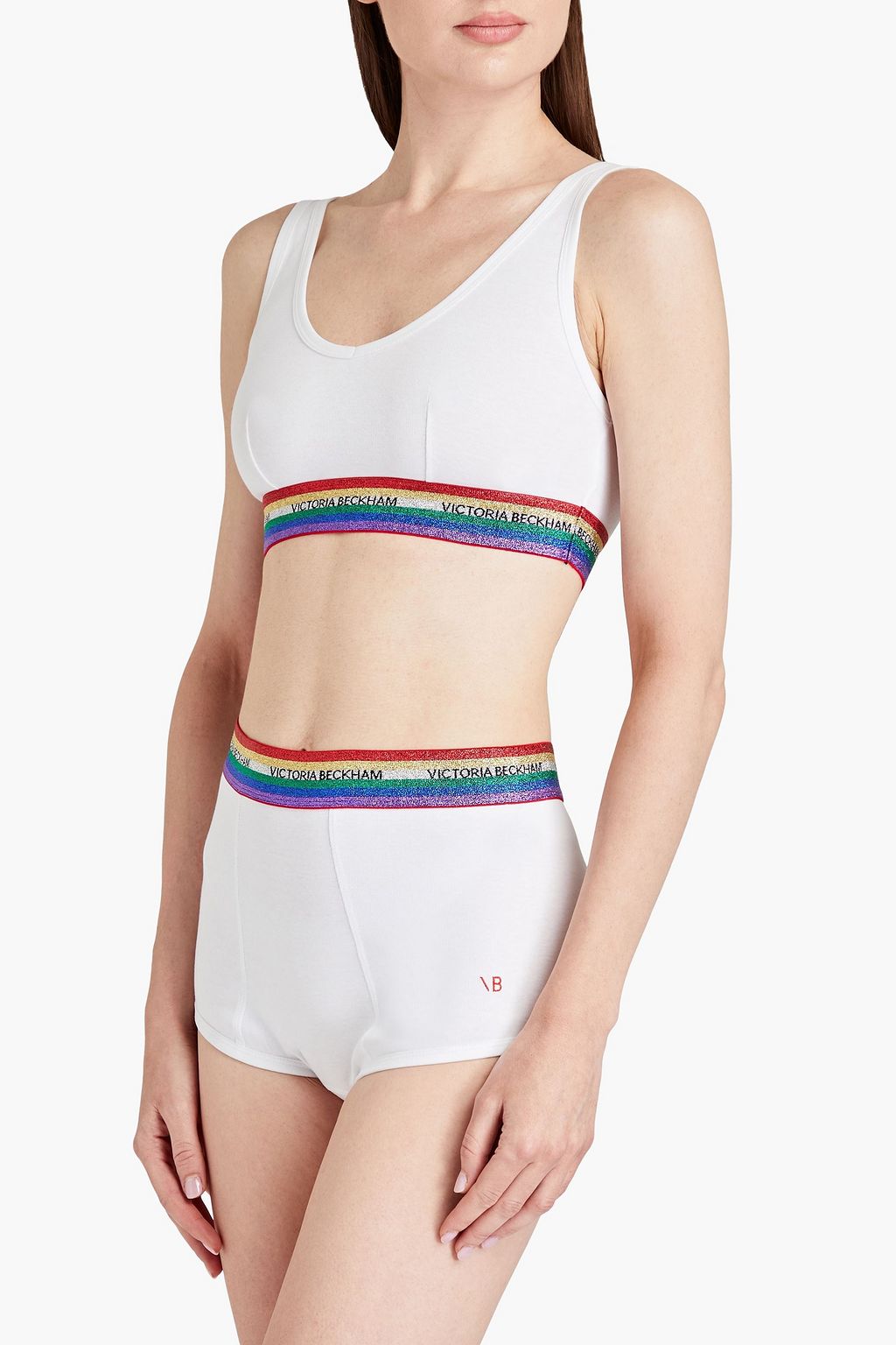 VICTORIA BECKHAM Cotton-jersey bra and briefs set