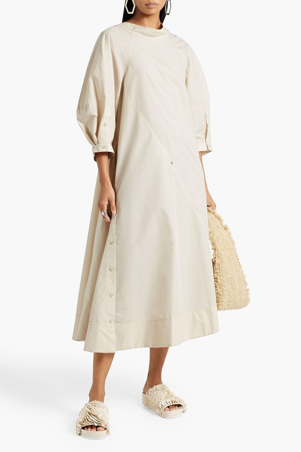 3.1 PHILLIP LIM Cotton-blend poplin midi dress
