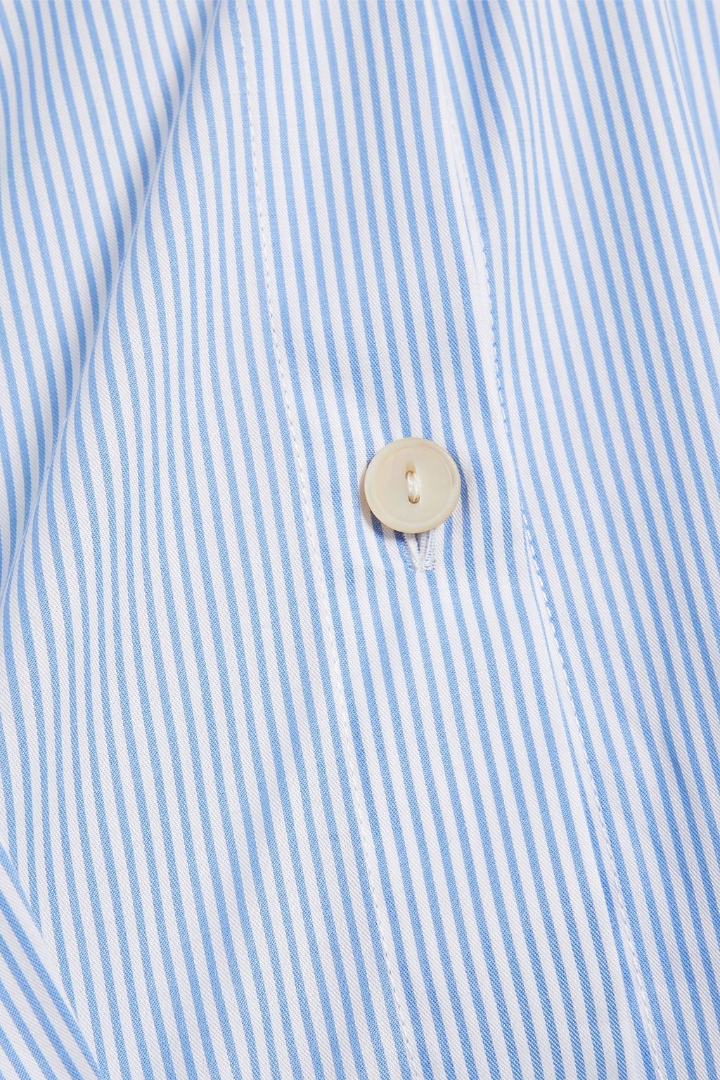 PALMER//HARDING Precision striped cotton-poplin peplum shirt