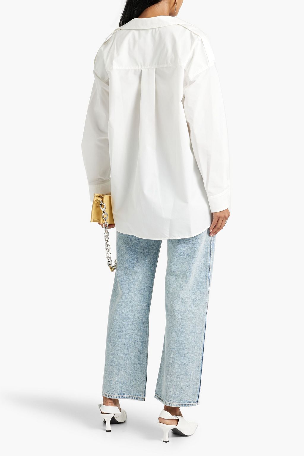3.1 PHILLIP LIM قميص من البوبلين المصنوع من مزيج من القطن