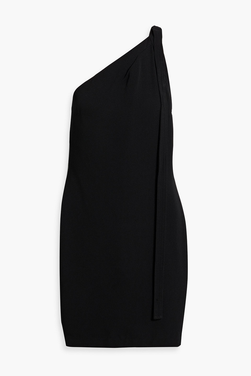 Shop 3.1 Phillip Lim / フィリップ リム One-shoulder Crepe Mini Dress In Black