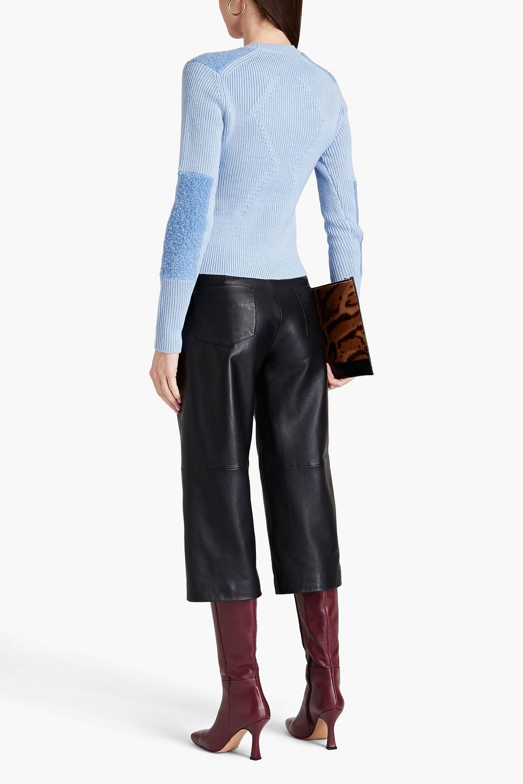 VICTORIA BECKHAM Bouclé-knit wool-blend sweater