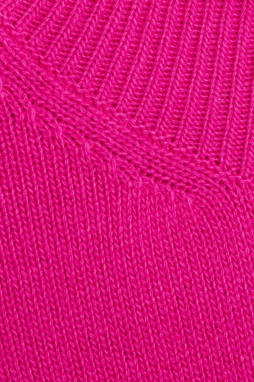VALENTINO GARAVANI Asymmetric wool and cashmere-blend turtleneck sweater