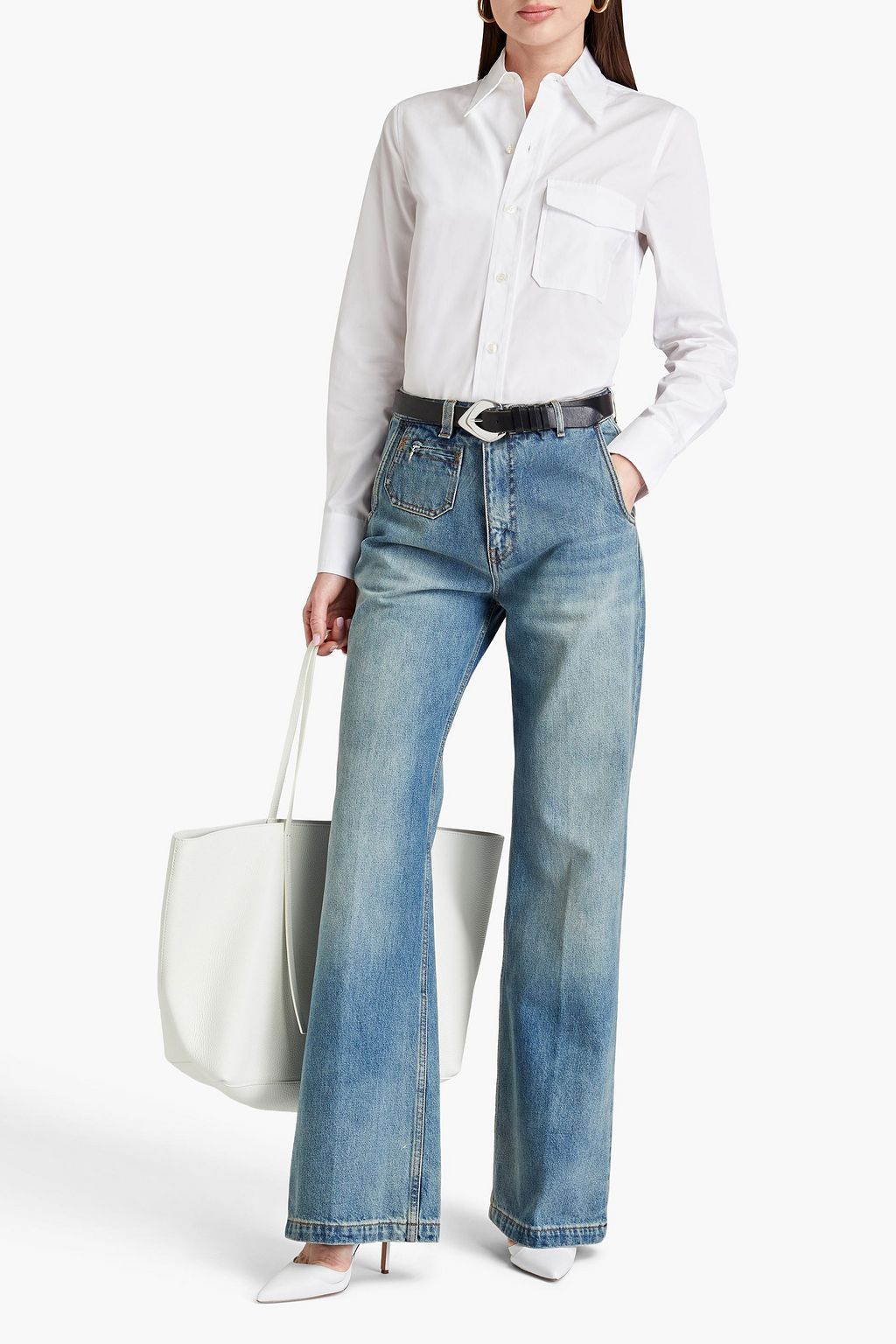VICTORIA BECKHAM Hemd aus Baumwollpopeline