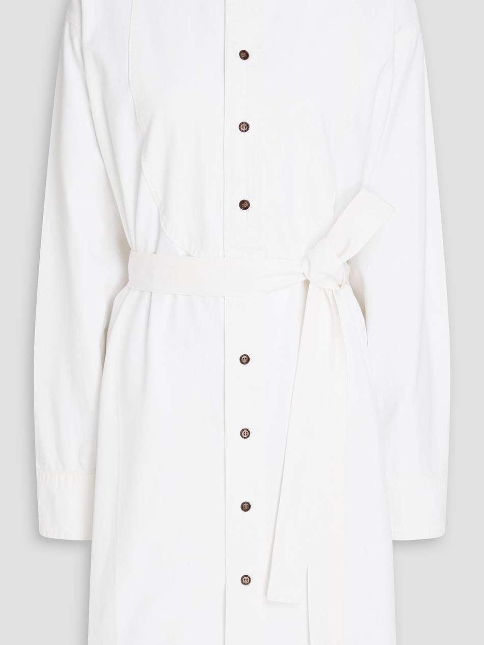 cotton-canvas shirt dress