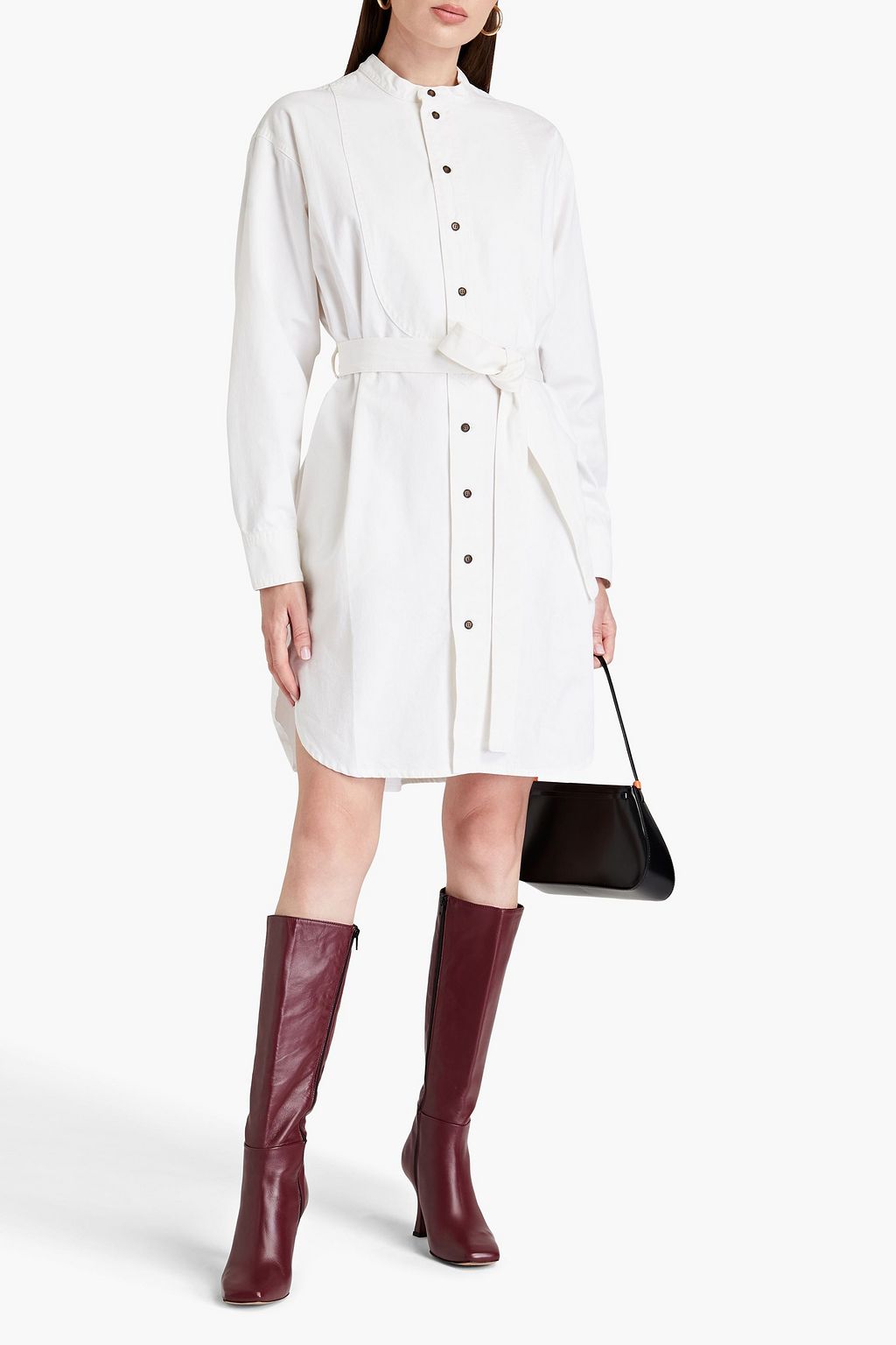 VICTORIA BECKHAM Cotton-canvas shirt dress
