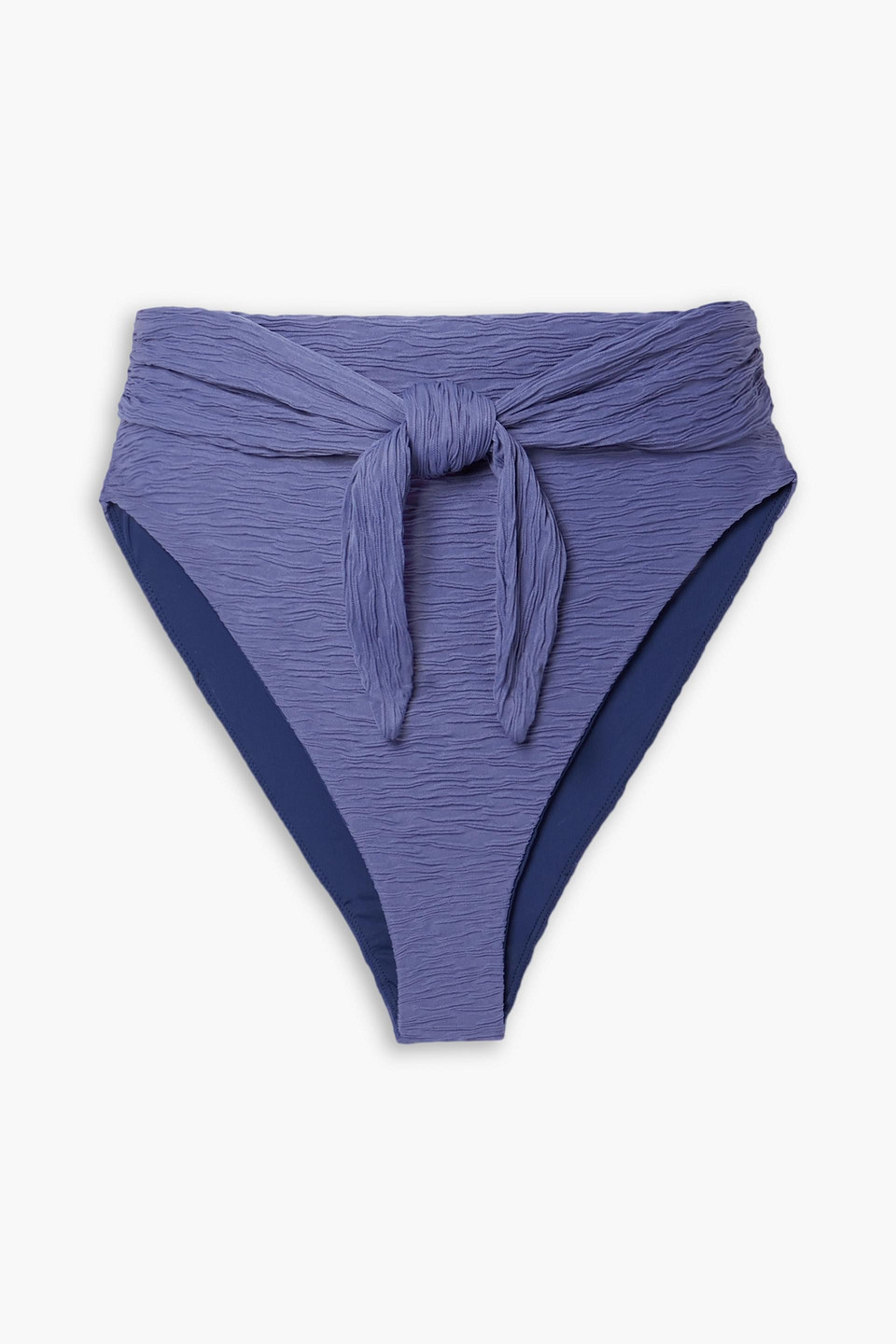 Mara Hoffman Monica Ribbed Bikini Top In Purple