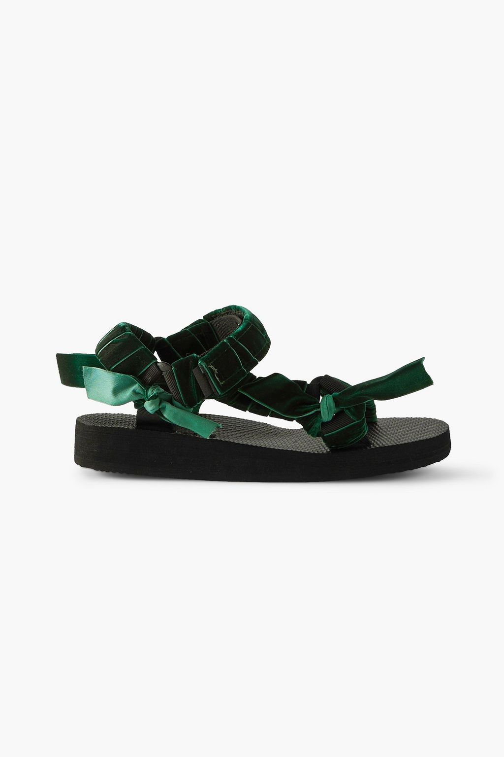 ARIZONA LOVE Trekky velvet and grosgrain sandals THE OUTNET