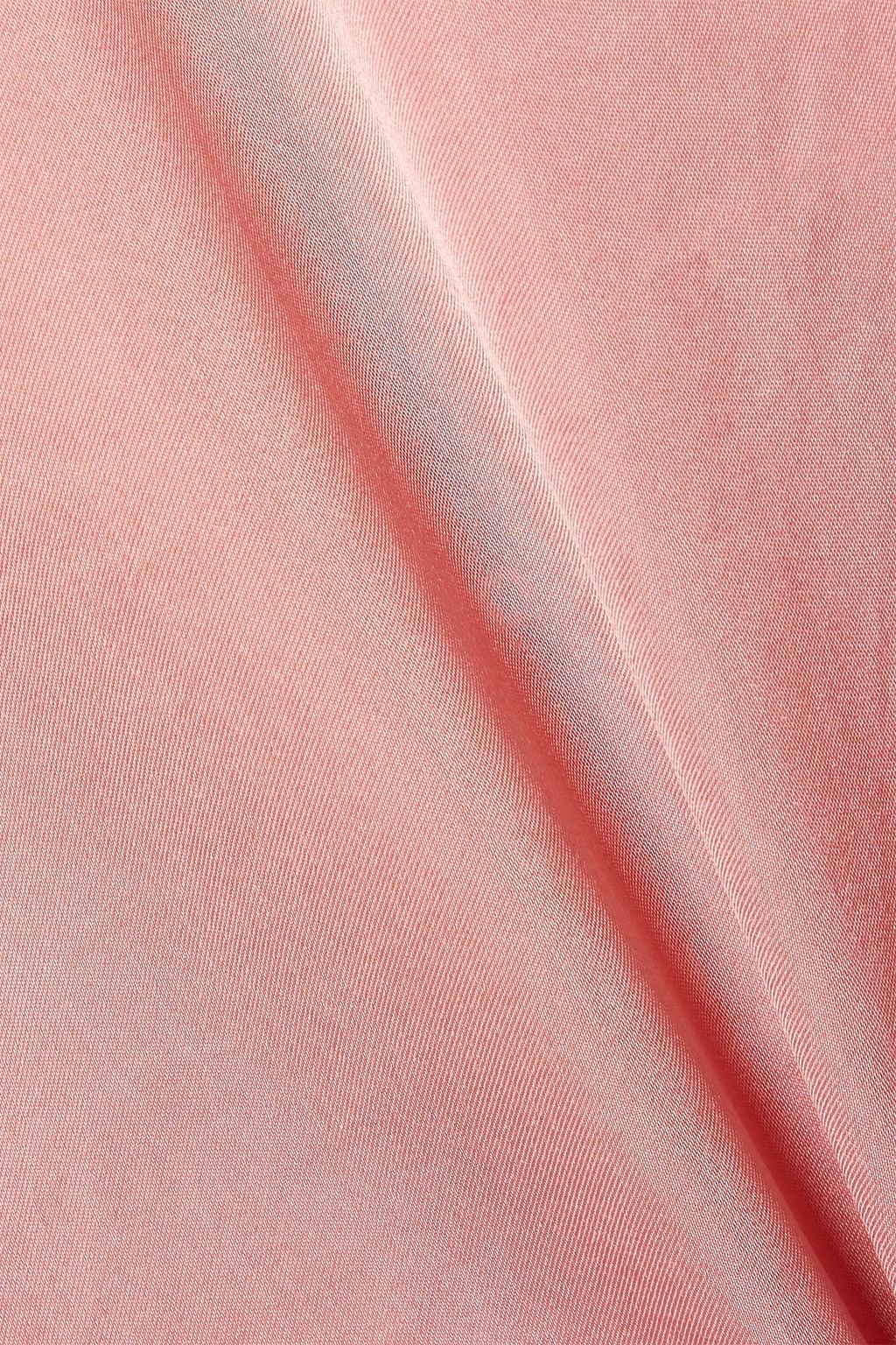 GAUCHERE Vitalia cupro-satin midi skirt