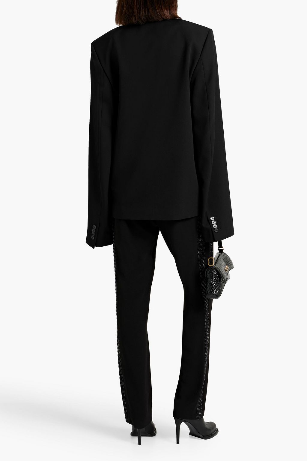 BALENCIAGA Oversized wool-crepe blazer