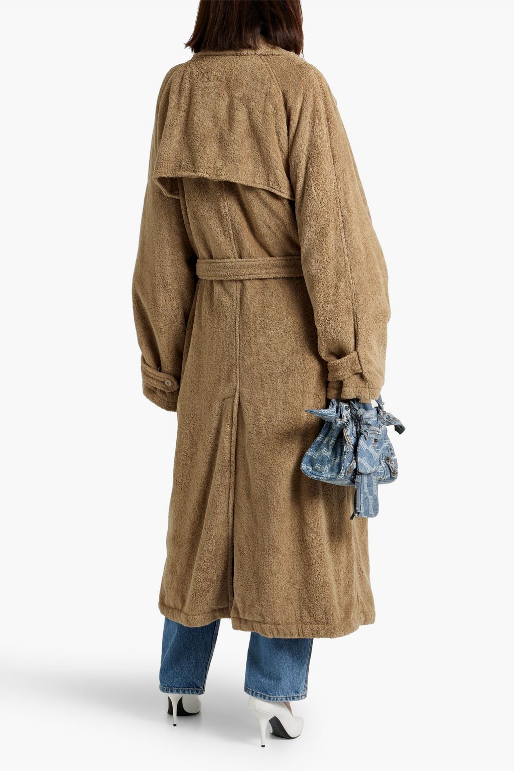 BALENCIAGA Cotton-terry trench coat