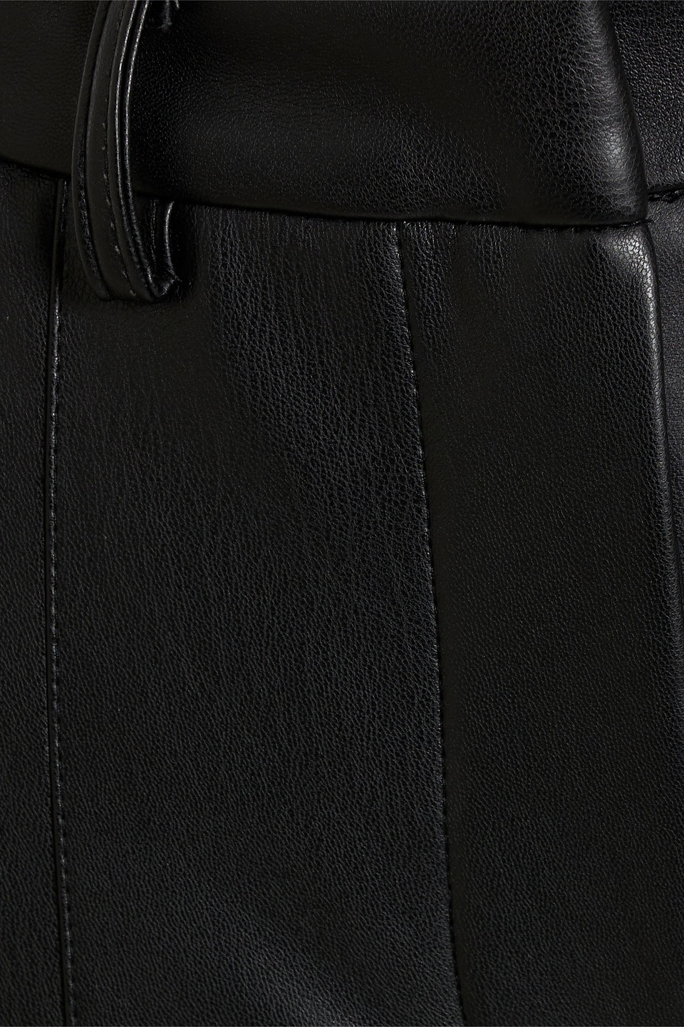 Palmer Harding Faux Leather Flared Pants In Black