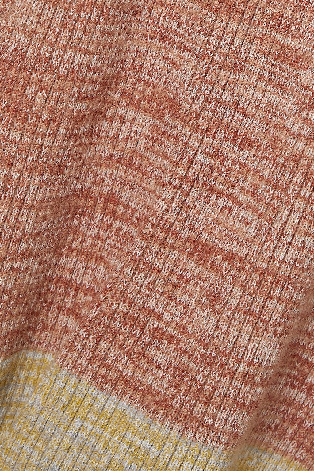 ULLA JOHNSON Violette striped ribbed-knit turtleneck sweater