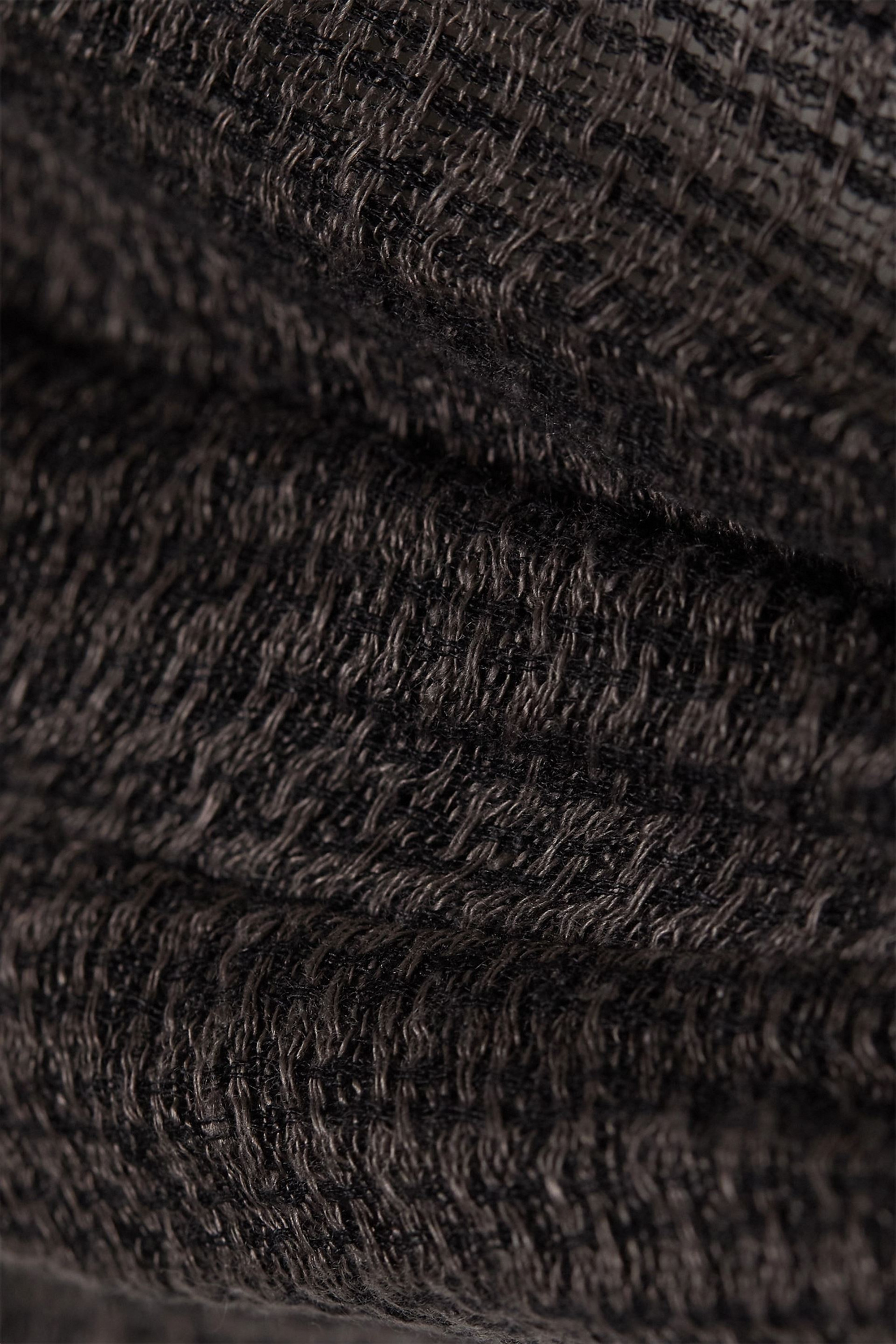 Le Kasha Maazi twist-front linen bra top