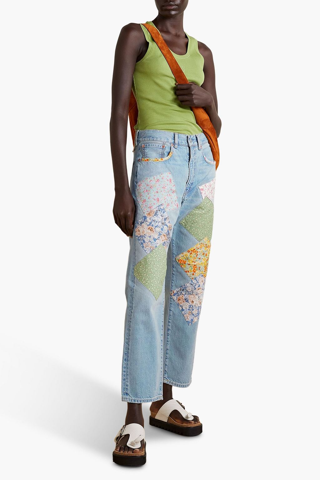 DENIMIST Patchwork boyfriend jeans