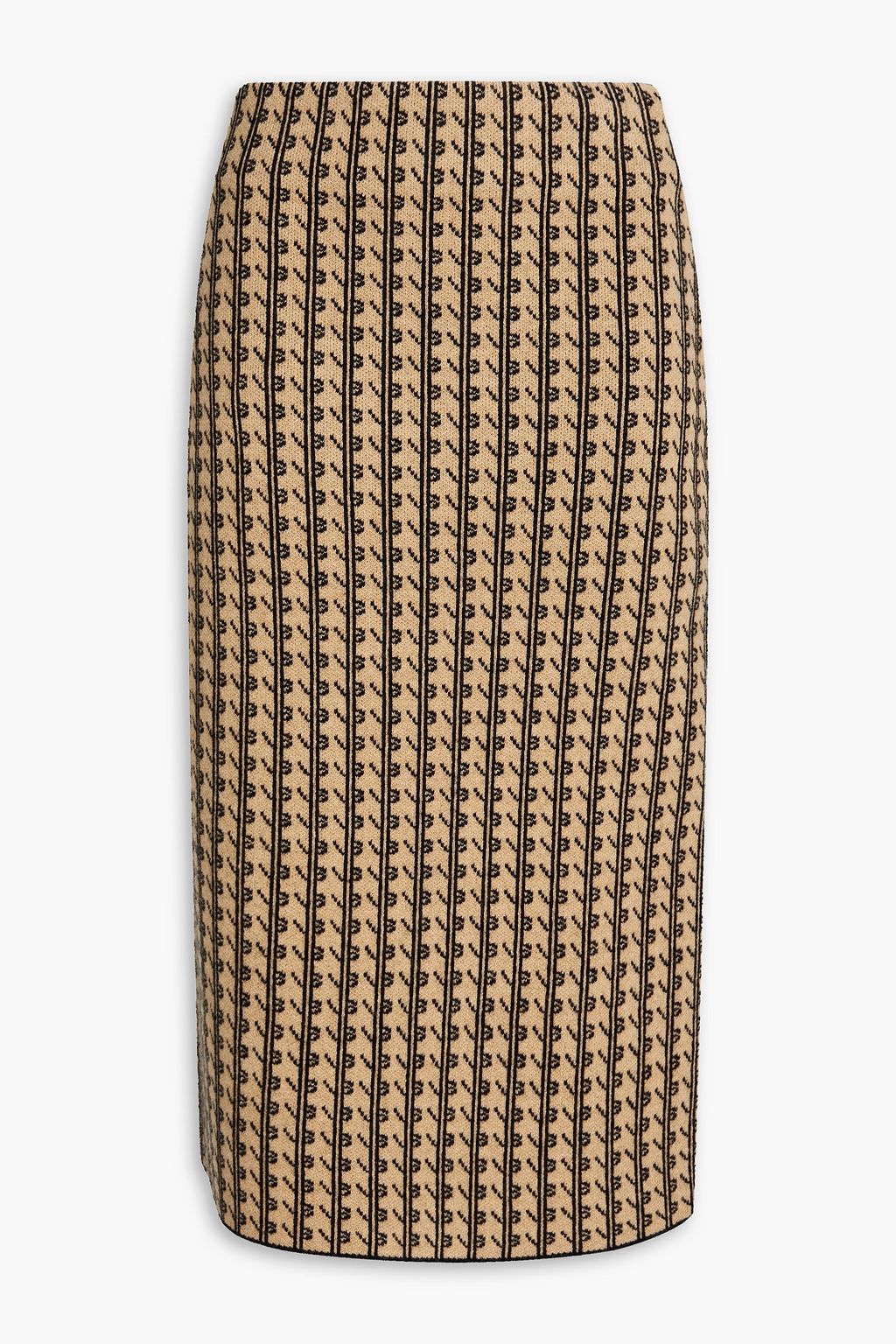 VICTORIA BECKHAM メリノウール スカート プリント入り | THE OUTNET  