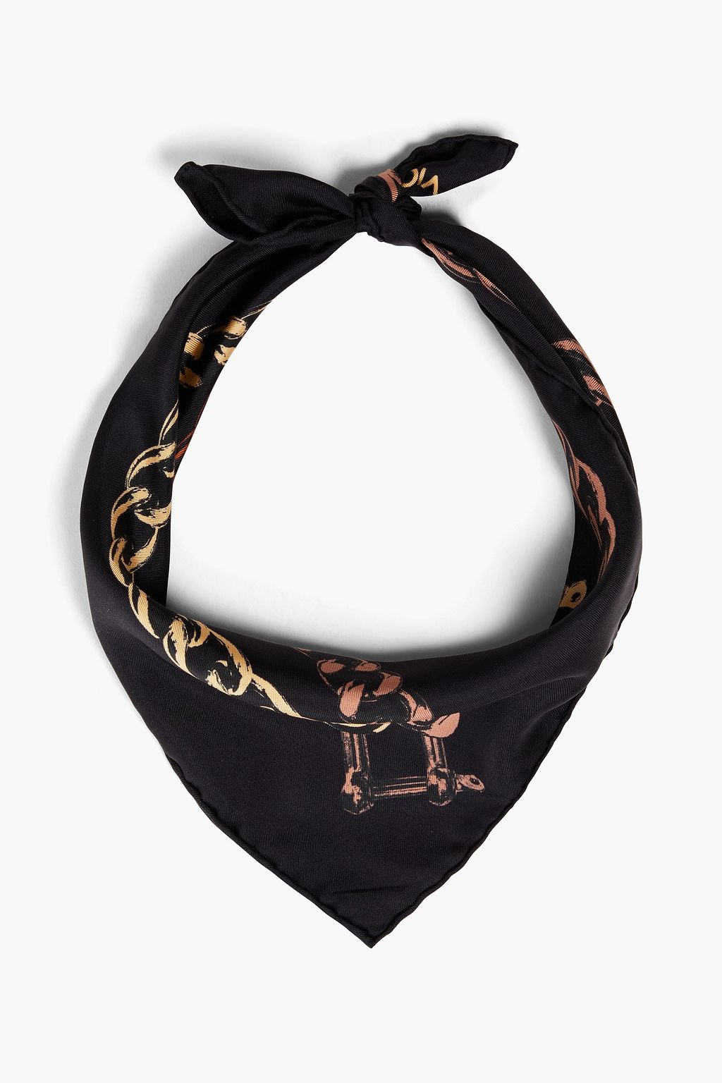 VICTORIA BECKHAM Printed silk-twill scarf