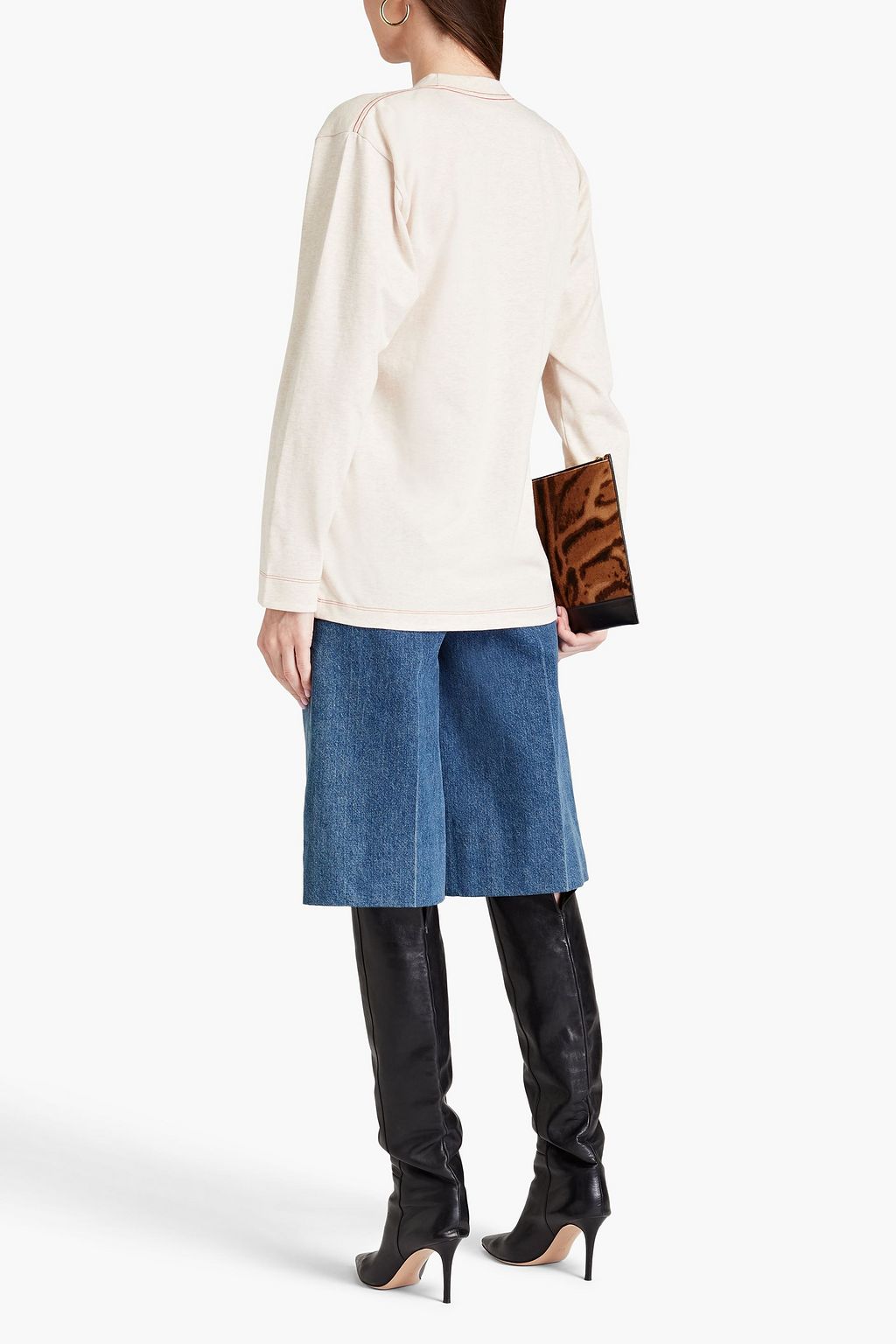VICTORIA BECKHAM オーガニックコットンジャージー トップス メランジ