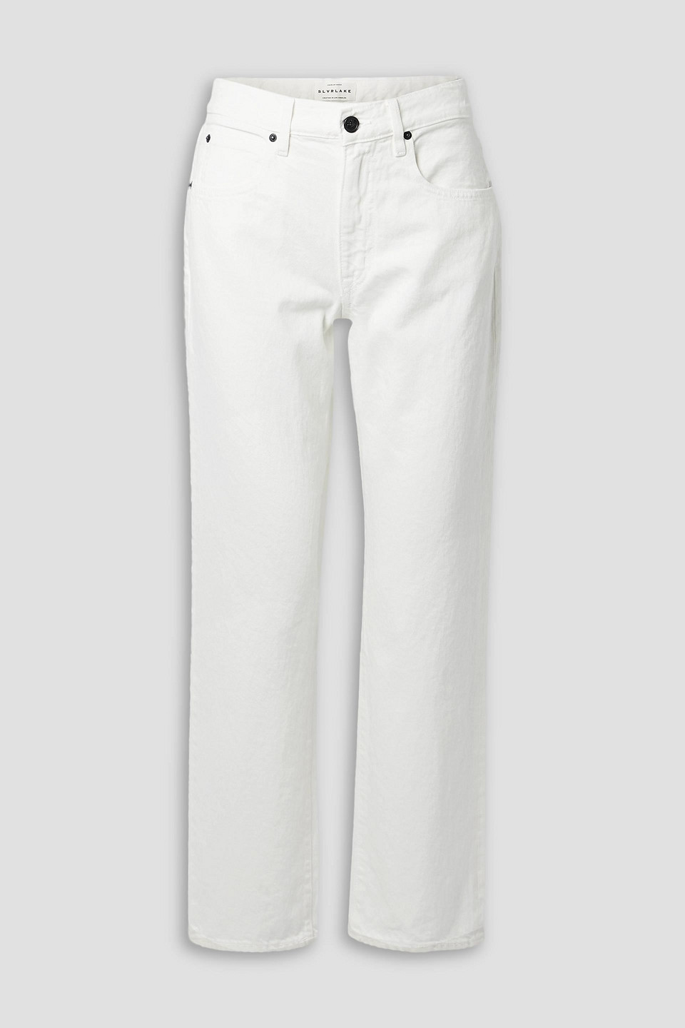Slvrlake Grace Cropped Jeans In Ivory