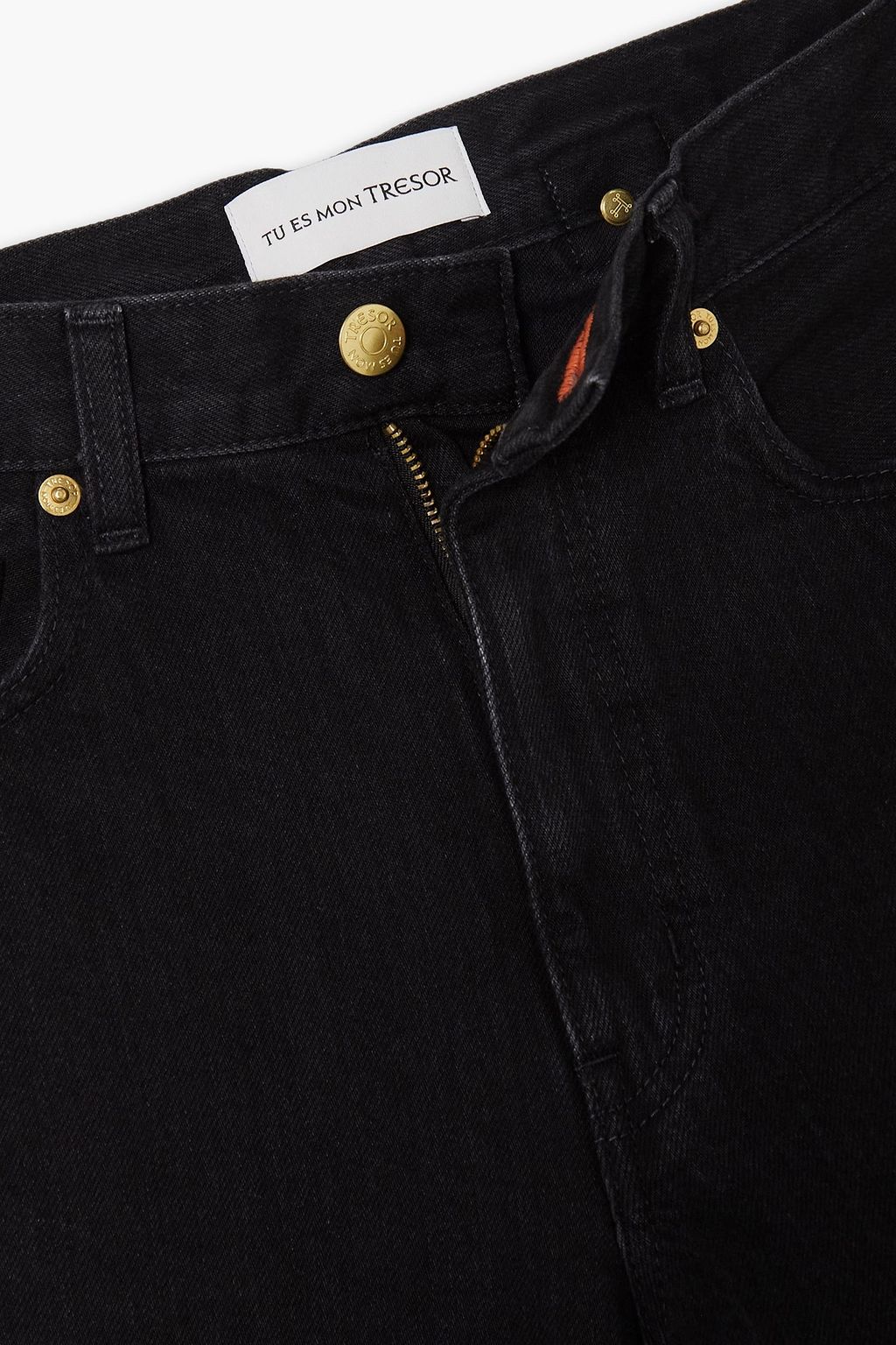 TU ES MON TRÉSOR Carnelian high-rise straight-leg jeans