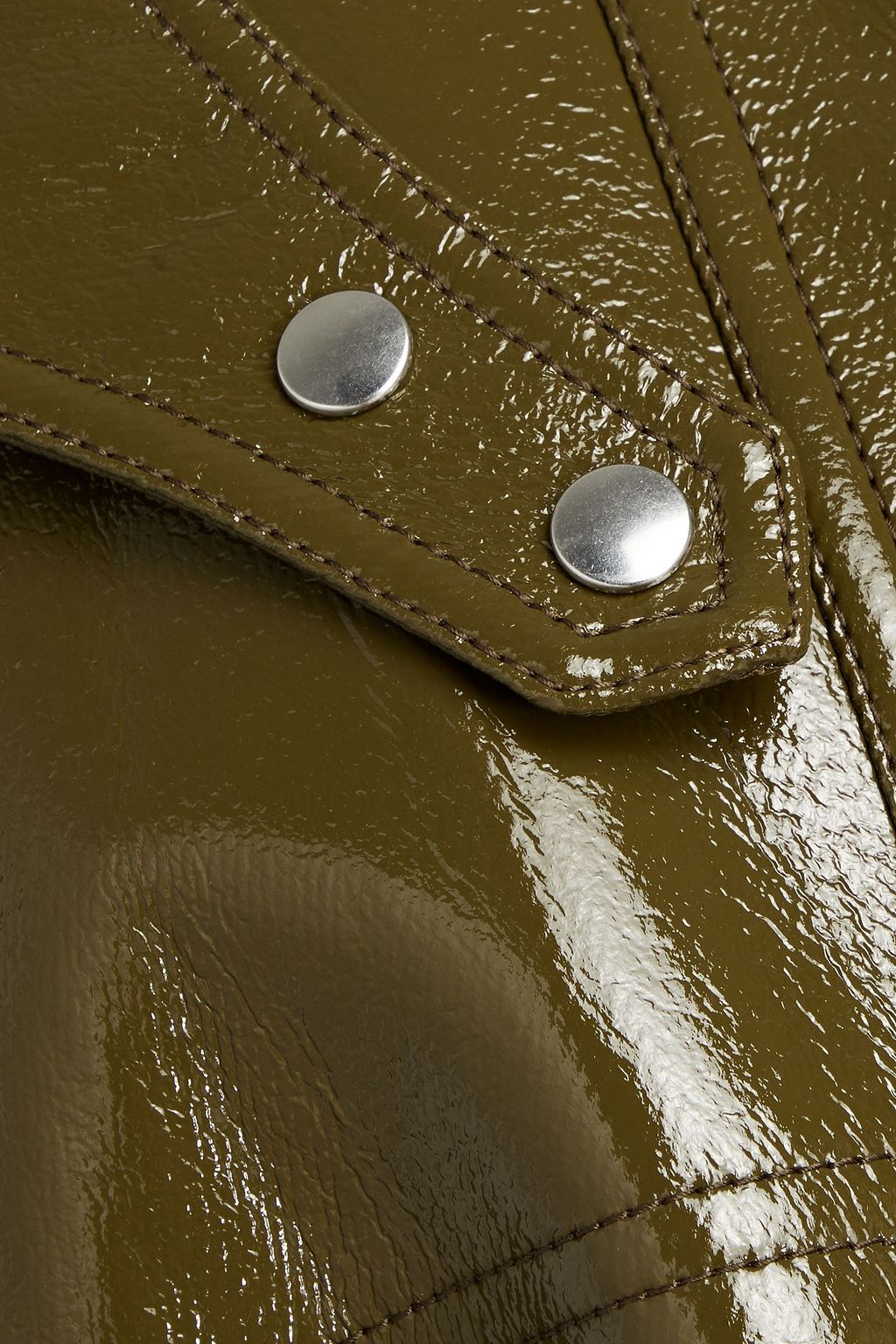 VICTORIA BECKHAM Belted coated wool-canvas jacket