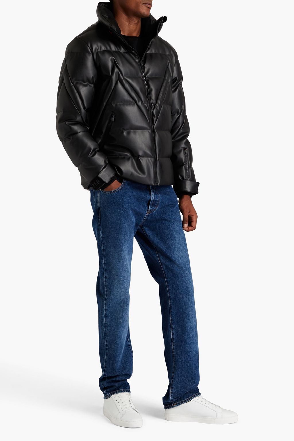 PERFECT MOMENT Zeferino quilted faux leather down ski jacket