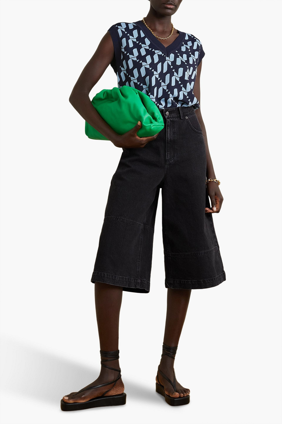 DODO BAR OR DEREK JACQUARD-KNIT VEST