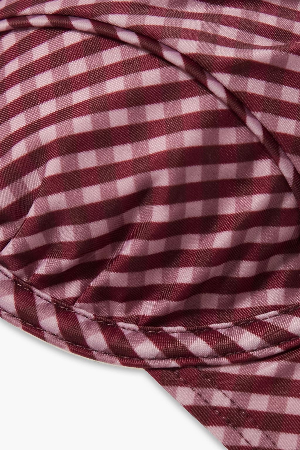 PEONY SWIMWEAR Gingham underwired bikini top