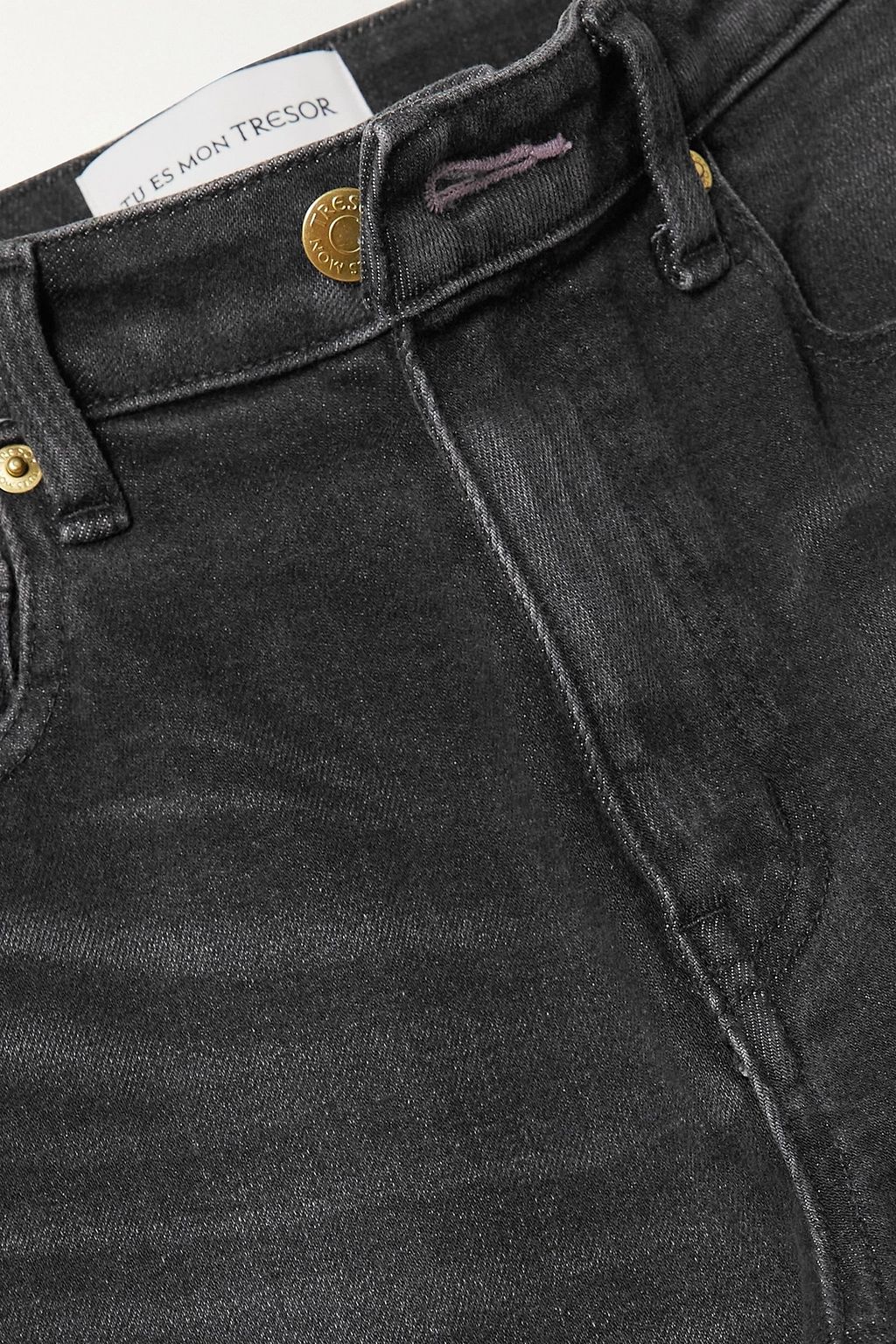 TU ES MON TRÉSOR The Amethyst mid-rise flared jeans