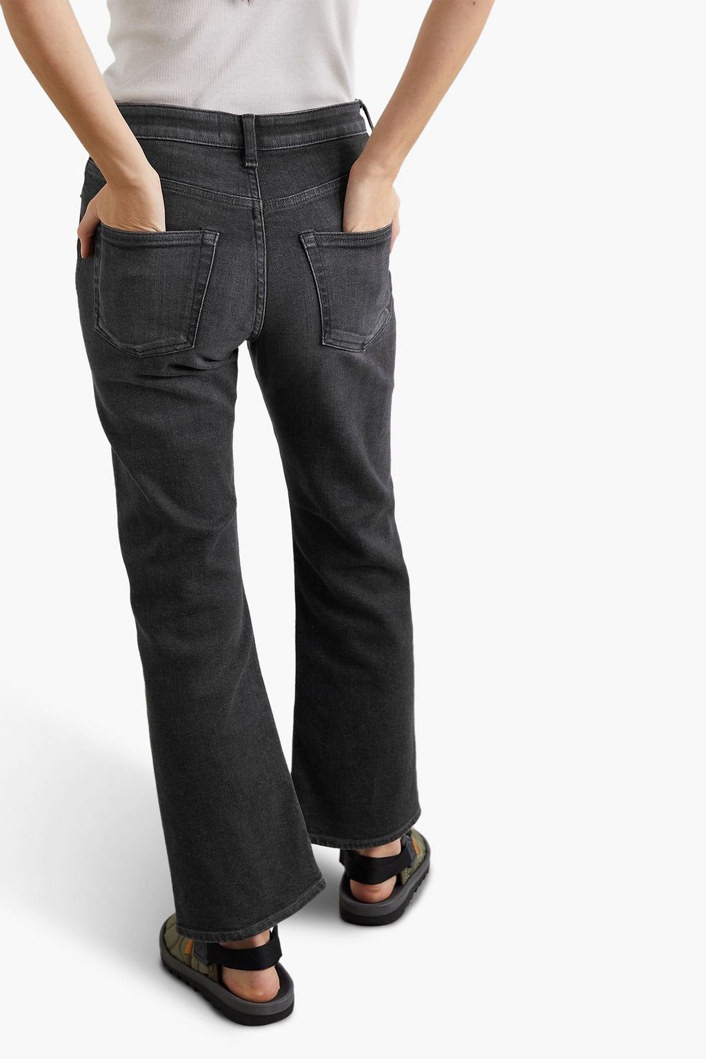 TU ES MON TRÉSOR The Amethyst mid-rise flared jeans