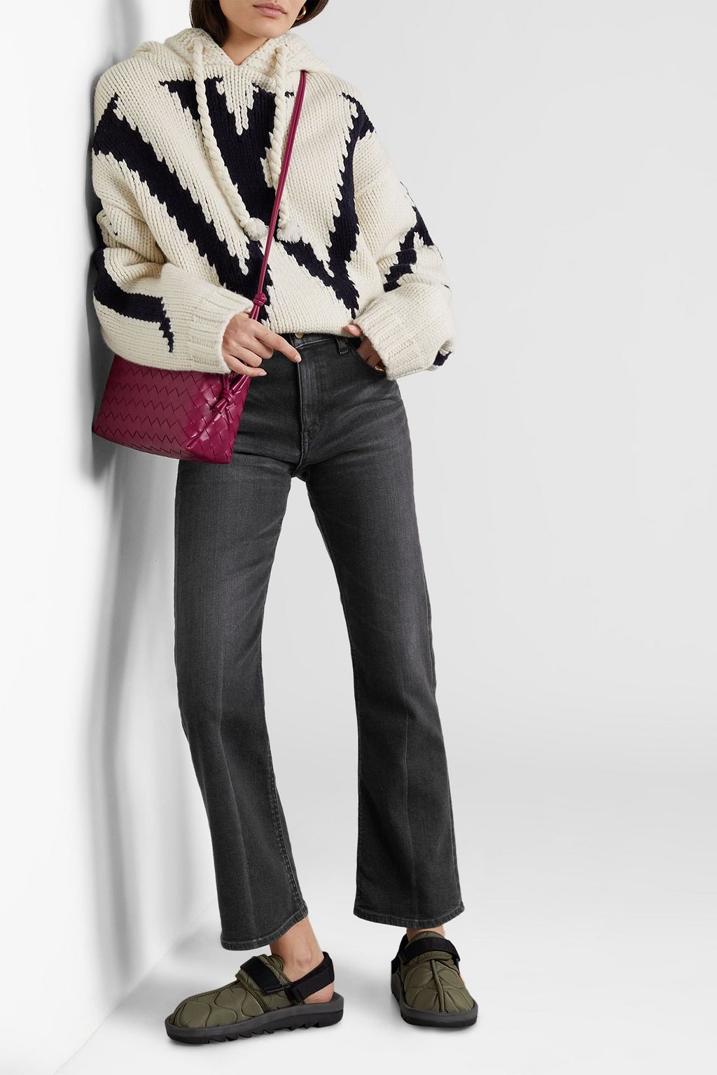 TU ES MON TRÉSOR The Amethyst mid-rise flared jeans