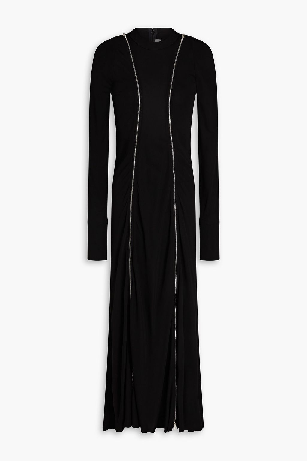 VICTORIA BECKHAM Zip-detailed stretch-jersey midi dress | THE OUTNET