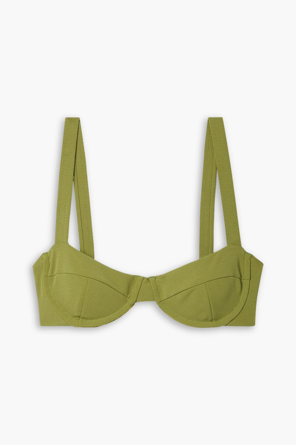 HAIGHT GAIA STRETCH-CREPE UNDERWIRED BIKINI TOP
