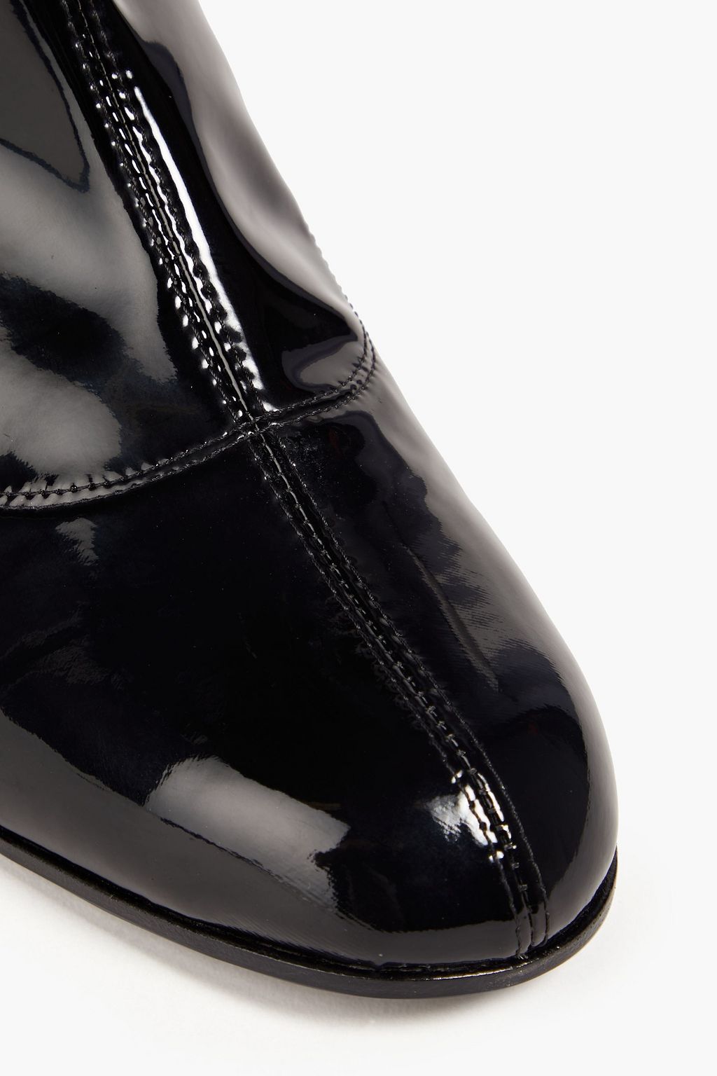 GIUSEPPE ZANOTTI بوت بطول الكاحل من جلد لامع