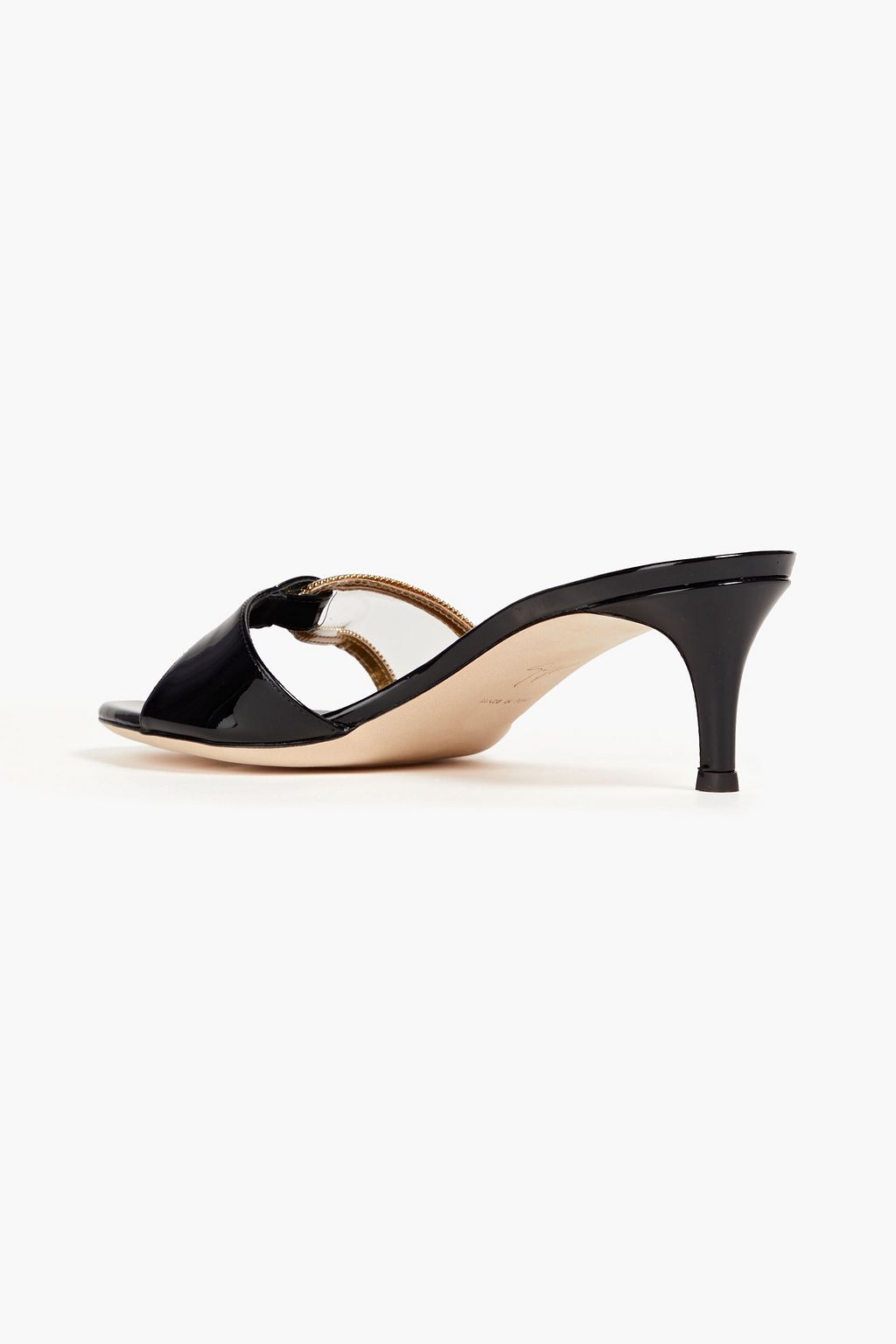 GIUSEPPE ZANOTTI حذاء ميول 'جي زد إنفينتي' من جلد لامع بتصميم مزركش