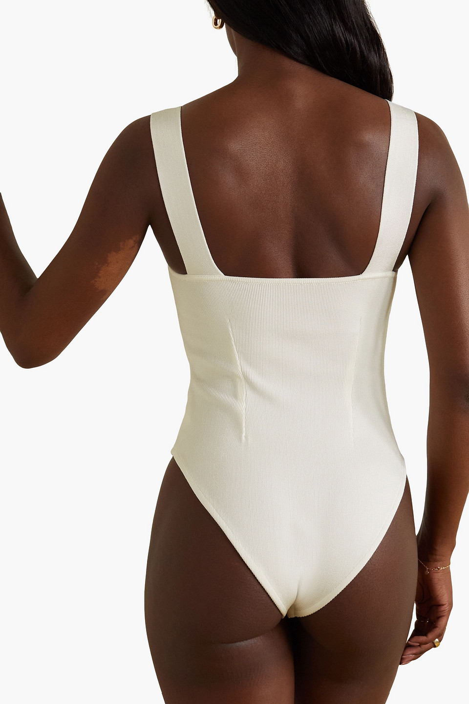 Haight Gaia Stretch-knit Bodysuit In Ecru