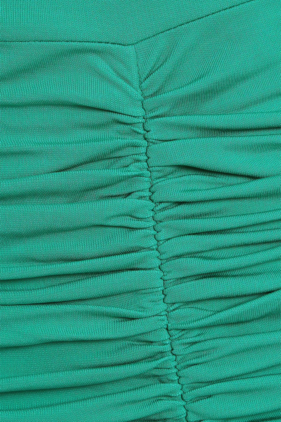 Rebecca Vallance Edie Off-the-shoulder Ruched Mini Dress In Jade