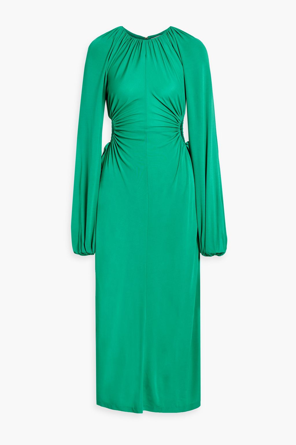 REBECCA VALLANCE Edie ruched cutout jersey midi dress | THE OUTNET