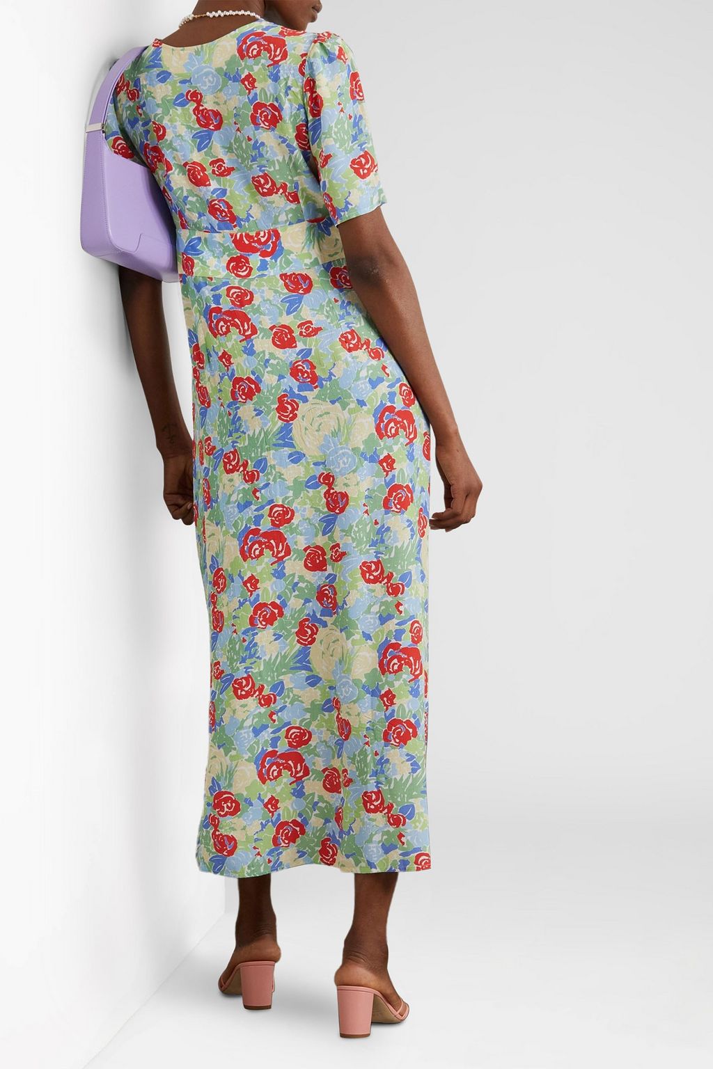 RIXO Jackson floral-print crepe midi dress