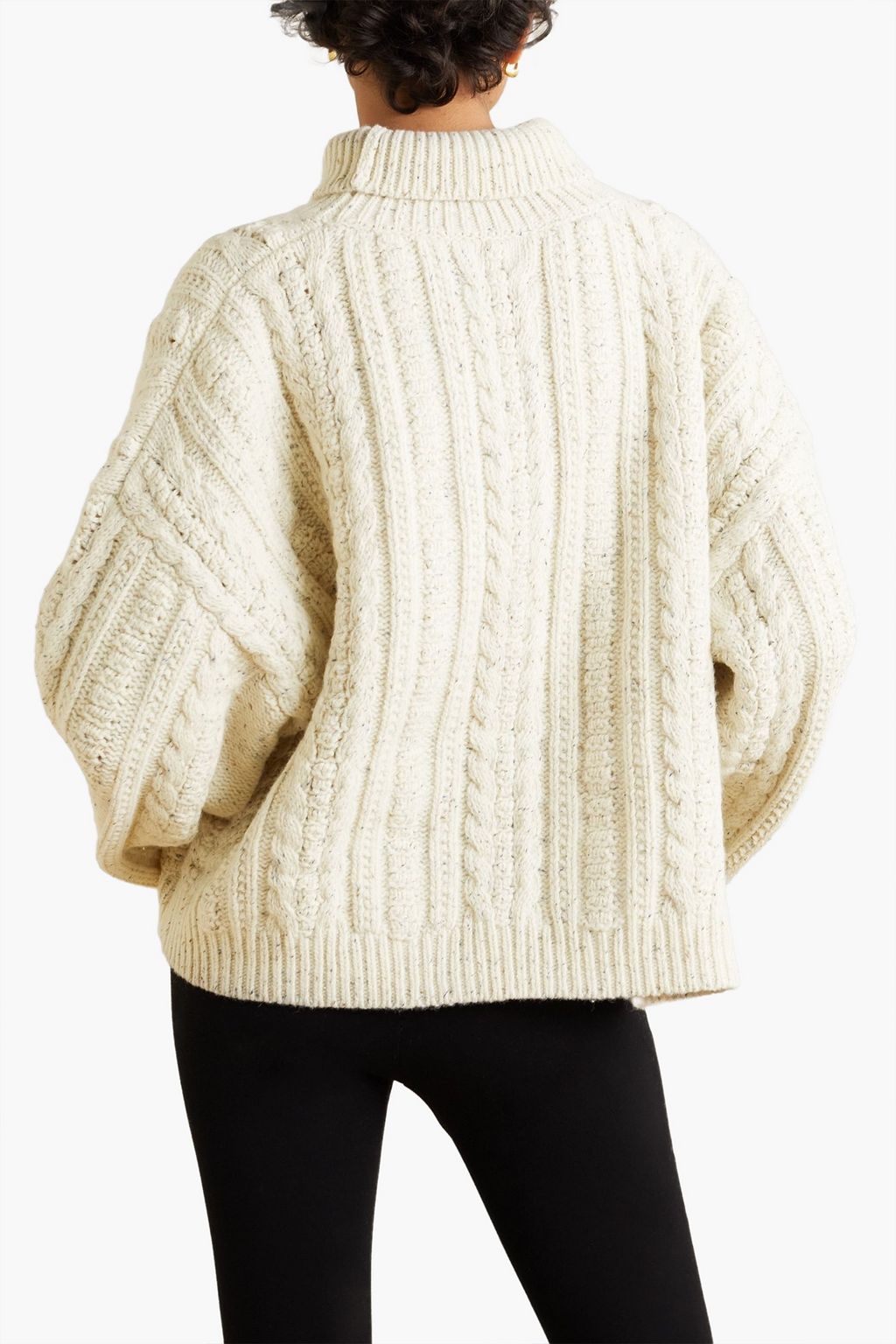 TOTEME Donegal cable-knit wool-blend turtleneck sweater